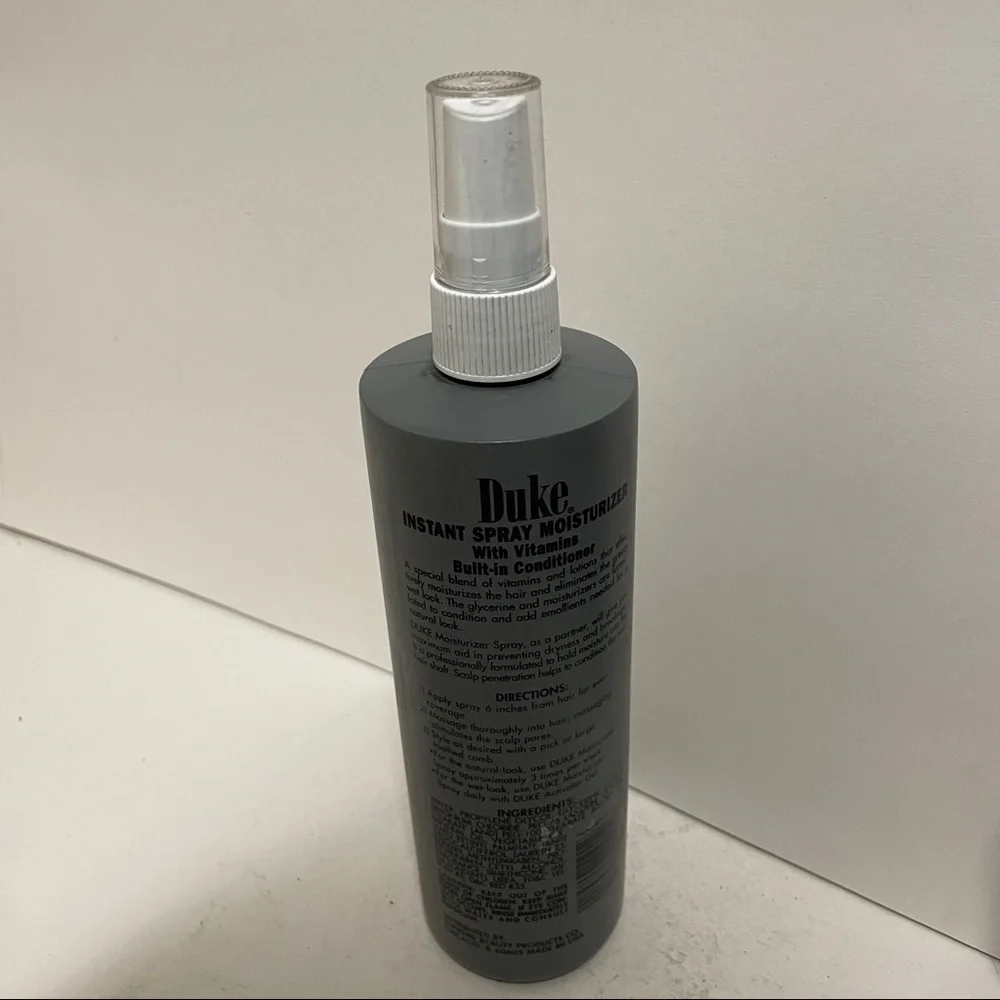 Duke Instant Spray Moisturizer Built In Conditioner HTF